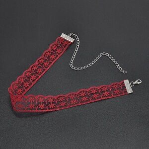 Lace Choker Necklace Women Color Red